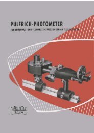 Pulfrich Photometer für Truebungs und Fluoreszenzmessungen