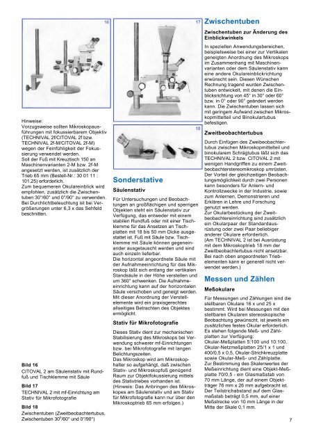 Stereomikroskop "Technival 2 / Citoval 2" - Optik-Online