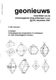 geomeuws - Mineralogische kring Antwerpen