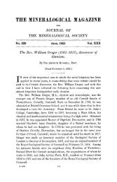 The Rev. William Gregor - Mineralogical Society