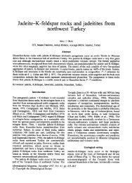 Jadeite-K-feldspar rocks and jadeitites northwest Turkey from