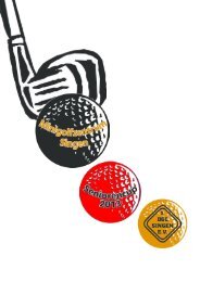 Programmheft - Deutscher Minigolfsport Verband