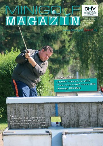 Ausgabe 3 herunterladen (PDF) - Deutscher Minigolfsport Verband