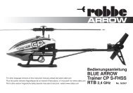 Anleitung robbe Blue Arrow Trainer CP S-FHSS RTB