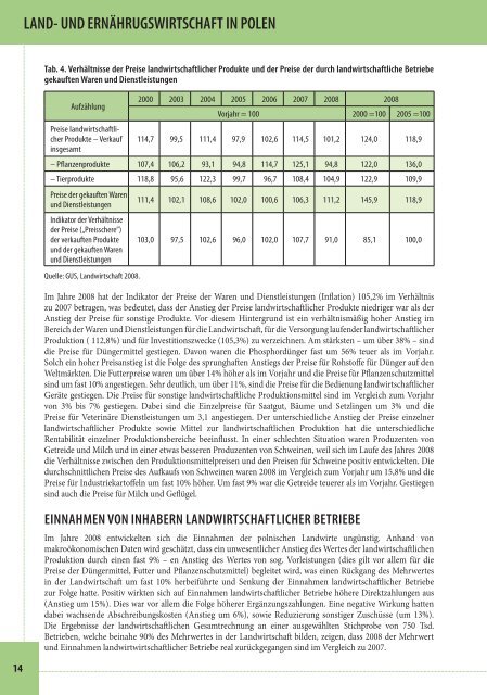 Land- und Ernährugswirtschaft in Polen - Ministerstwo Rolnictwa i ...