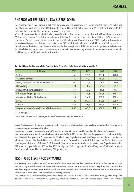 Land- und Ernährugswirtschaft in Polen - Ministerstwo Rolnictwa i ...