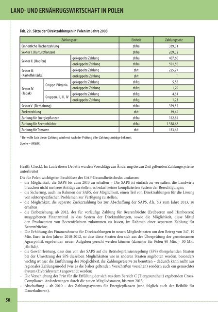 Land- und Ernährugswirtschaft in Polen - Ministerstwo Rolnictwa i ...