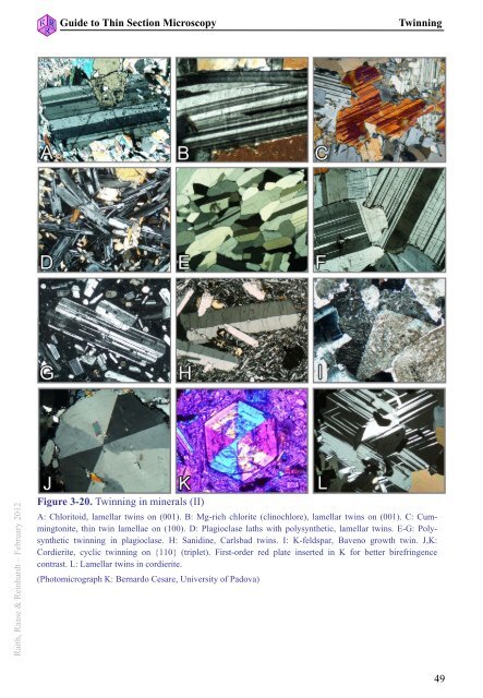 guide to thin section microscopy - Mineralogical Society of America