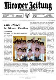 Line Dance - Mirower Zeitung