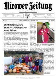 rums Mirow - Mirower Zeitung