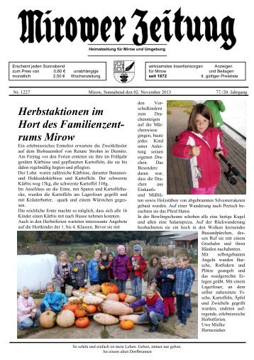 rums Mirow - Mirower Zeitung