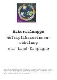 Materialmappe Landschulung - Mission Einewelt