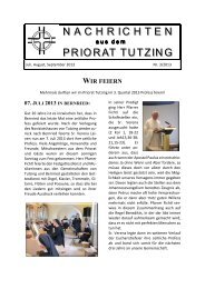 3. Quartal 2013 - Tutzing, Missions-Benediktinerinnen