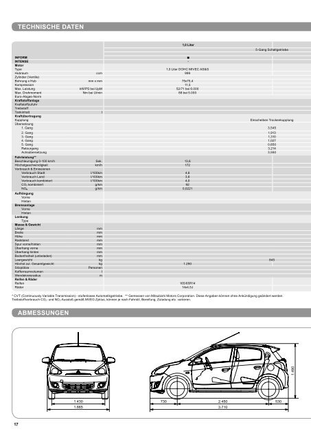 Fahrzeugbroschüre - Mitsubishi