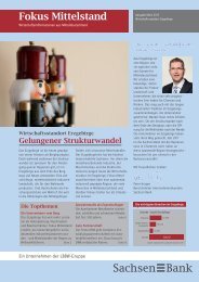 Fokus Mittelstand - Sachsen Bank