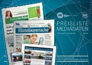 PREISLISTE MEDIADATEN - Mittelbayerische Zeitung