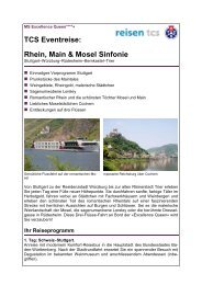 Rhein, Main & Mosel Sinfonie - ReisebÃ¼ro Mittelthurgau Fluss