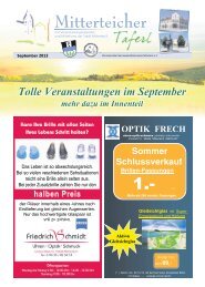 Mitterteicher Taferl - Ausgabe 09/2013 - Stadt Mitterteich