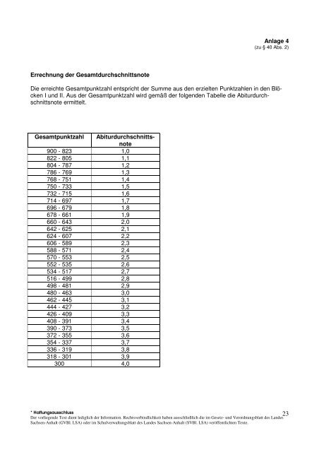 Verordnung über die gymnasiale Oberstufe (Oberstufenverordnung ...