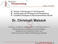 Dr. Christoph Maisack - Ministerium fÃ¼r LÃ¤ndlichen Raum und ...