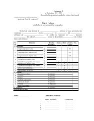 Anexele 1-25 (fişe evaluare trofee de vânat)