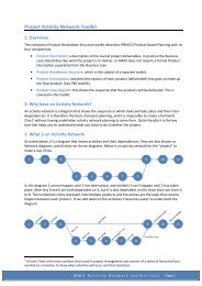 Project Activity Network Toolkit