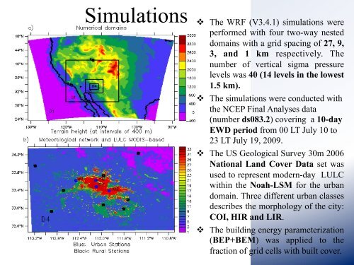 Assessing Summertime Urban Energy Consumption in a ... - MMM