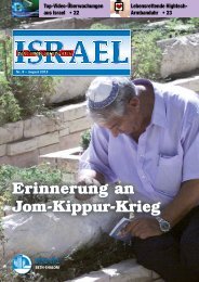 Erinnerung an Jom-Kippur-Krieg - Missionswerk Mitternachtsruf