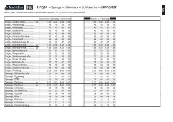 N8 Enger – Spenge – Jöllenbeck – Schildesche ... - MoBiel GmbH