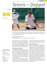 Tennis – Doppel - mobilesport.ch