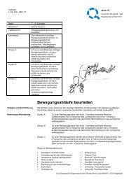 Bewegungsabläufe beurteilen - mobilesport.ch