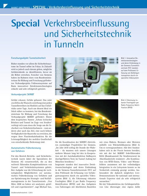 Verkehrsbeeinflussung und Sicherheitstechnik in ... - Siemens Mobility