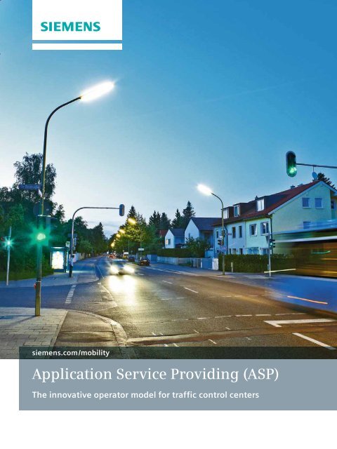 Application Service Providing (ASP) - Siemens Mobility