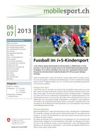 Fussball im J+S-Kindersport - mobilesport.ch