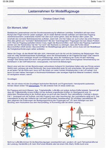 Lastannahmen für Modellflugzeuge - Modellflug-im-DAeC