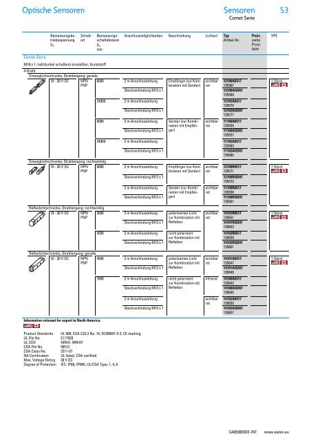 Sensoren - Produkte, Grundlagen und Anwendungen - Moeller