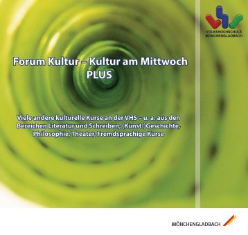 finden Sie den Flyer "Forum Kultur" - Stadt Mönchengladbach