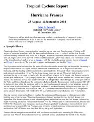 Tropical Cyclone Report Hurricane Frances - University of the West ...