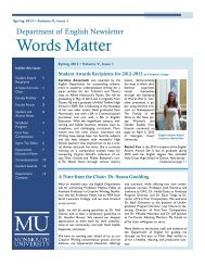 Words Matter - Monmouth University