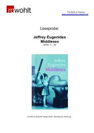 Leseprobe: Jeffrey Eugenides Middlesex