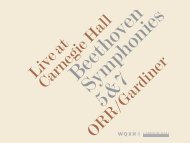 Live at Carnegie Hall ORR/Gardiner