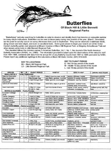 Butterflies of Black Hill Regional Park - Montgomery Parks