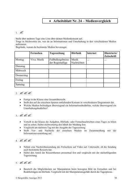 Lehrerordner - Morgenweb