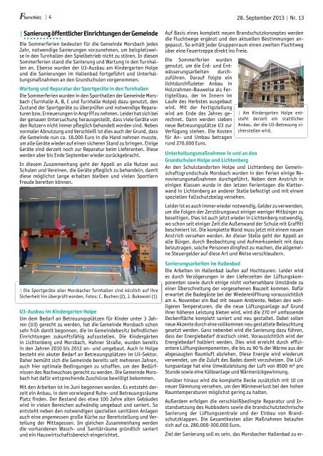 Ausgabe 267 vom 28.09.2013 - Gemeinde Morsbach