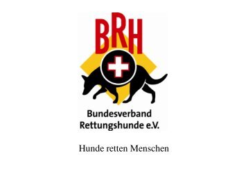 Präsentation des Bundesverbands Rettungshunde e.V. - Mosbach