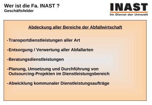 Wer ist die INAST - Mosbach