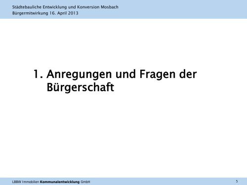 Präsentation zum Thema "Bürgermitwirkung" (PDF, 1 MB) - Mosbach