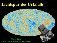 Struktur im Mikrowellenhintergrund - Max-Planck-Institut fÃ¼r ...