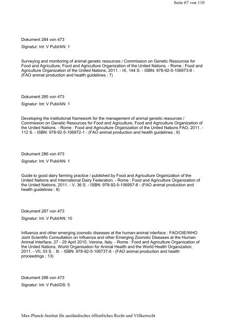 Januar 2012 - Max-Planck-Institut für ausländisches öffentliches ...