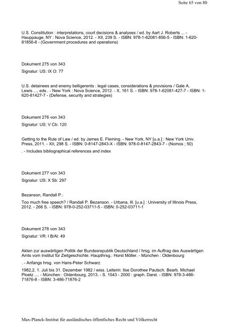 März 2013 - Max-Planck-Institut für ausländisches öffentliches Recht ...